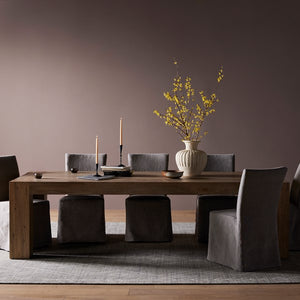 Abaso Dining Table 108"-Rustic Wormwood