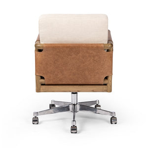 Navarro Desk Chair-Bergamo Parchment