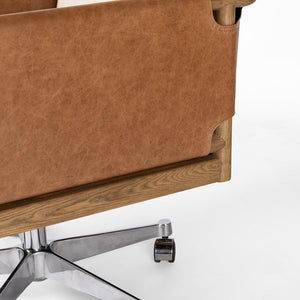 Navarro Desk Chair-Bergamo Parchment