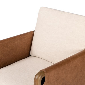 Navarro Desk Chair-Bergamo Parchment