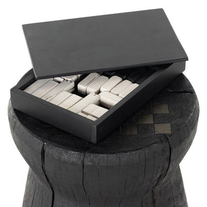 Chess Table-Carbonized Black