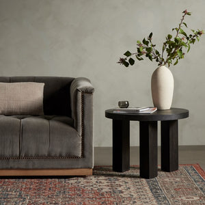 Mesa End Table-Ebony Parawood