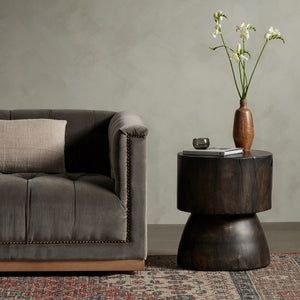 Tino End Table-Rubbed Black