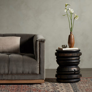 Judah End Table-Rubbed Black