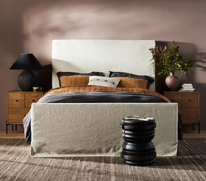 Daphne Slipcover Bed-Natural-King