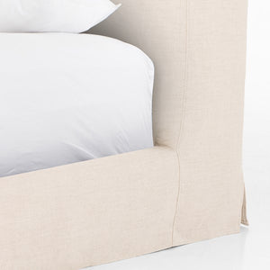 Aidan Slipcover Bed-Natural-Queen