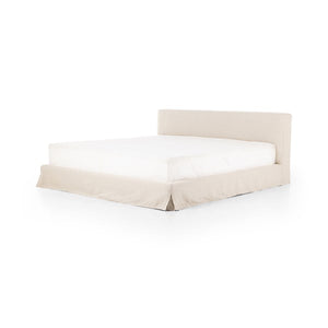 Aidan Slipcover Bed-Natural-Queen
