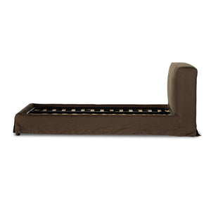 Aidan Slipcover Bed-Brussls Coffee-King