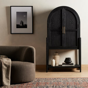 Tolle Bar Cabinet-Drifted Oak Solid
