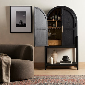 Tolle Bar Cabinet-Drifted Oak Solid