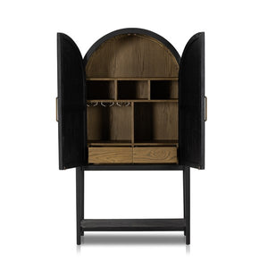 Tolle Bar Cabinet-Drifted Oak Solid