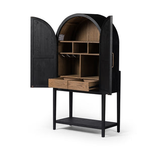 Tolle Bar Cabinet-Drifted Oak Solid