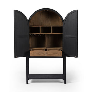 Tolle Bar Cabinet-Drifted Oak Solid