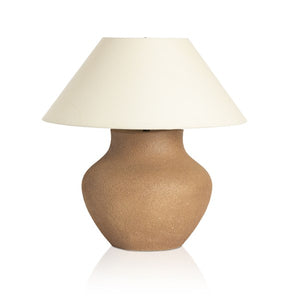 Parma Ceramic Table Lamp-Dark Sand