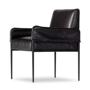 Brickel Dining Armchair-Antique Black