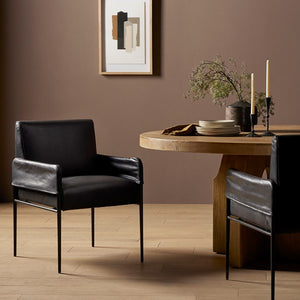 Brickel Dining Armchair-Antique Black