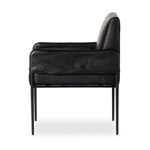 Brickel Dining Armchair-Antique Black