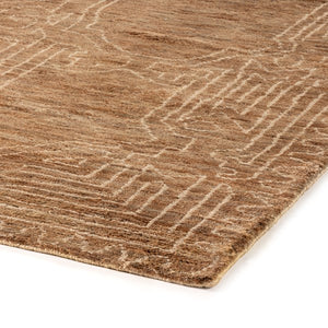 Tozi Hand Knotted Jute Rug-Brown-8'x10'