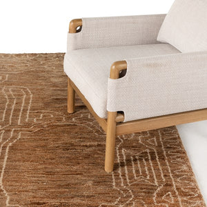 Tozi Hand Knotted Jute Rug-Brown-9'x12'