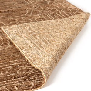 Tozi Hand Knotted Jute Rug-Brown-9'x12'