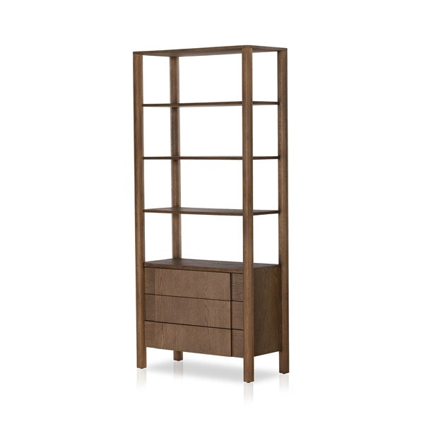 Pollard Bookcase-Tan Oak