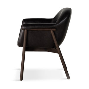 Sora Dining Armchair-Sonoma Black