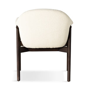 Sora Dining Armchair-Fiqa Boucle Cream