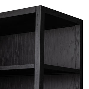 Hopkins Bookcase-Brushed Ebony Oak Vnr