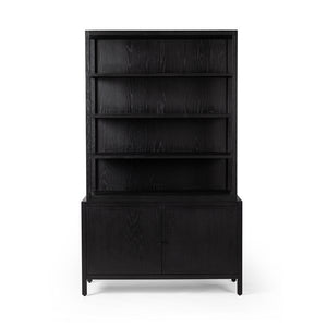 Hopkins Bookcase-Brushed Ebony Oak Vnr