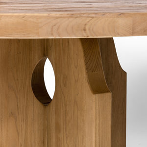 Allandale Round Dining Table-Natural Elm