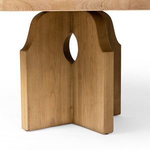 Allandale Round Dining Table-Natural Elm