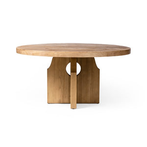 Allandale Round Dining Table-Natural Elm