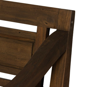 Foles Outdoor Bench W/ Cushion-Brown/Crm