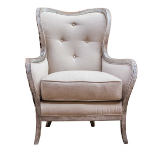 Chalina Brown & White Faux Pony Arm Chair