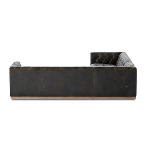 Maxx 3pc Sectional-101-Destroyed Black