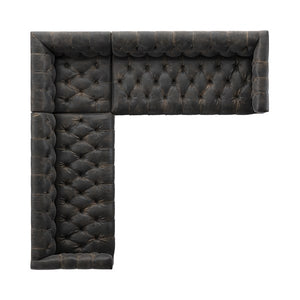 Maxx 3pc Sectional-101-Destroyed Black