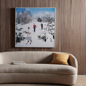 Skiing Waiters By Slim Aarons