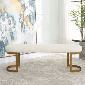 Uttermost Infinity Gold Bench