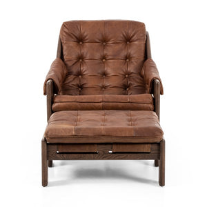 Halston Chair W/Ottoman-Heirloom Sienna