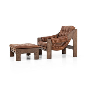 Halston Chair W/Ottoman-Heirloom Sienna