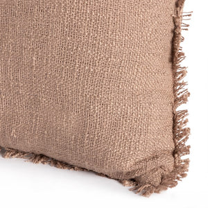 Tharp Outdoor Pillow- Textured Taupe