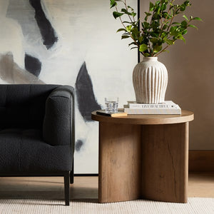 Toli End Table-Wood-Rustic Grey