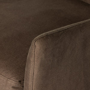 Monette Slipcover Swivel Chair-Coffee