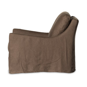 Monette Slipcover Swivel Chair-Coffee
