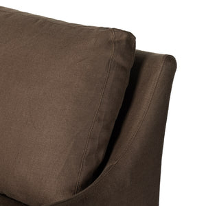 Monette Slipcover Sofa-94"-Coffee