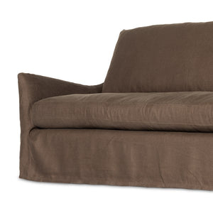 Monette Slipcover Sofa-94"-Coffee