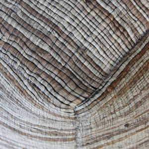 Square Hemp Pouf Ottoman - Beige
