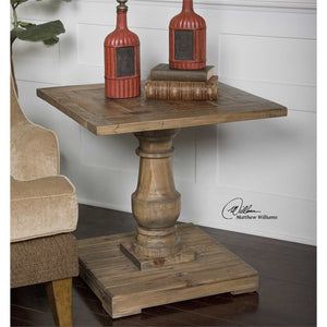 Stratford Reclaimed Wood Side Table