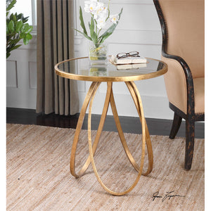 Loops Modern Side Table - Gold