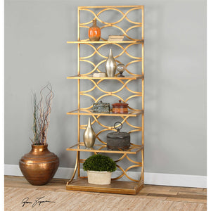 Gold Glam Etagere Shelf